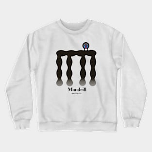 Bold monkey print "Mandrill" Crewneck Sweatshirt